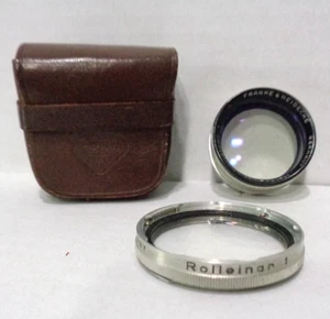 VTG Rollei Franke & Heidecke Heidosmat Rolleinar 1 Close-Up Lens Set w/ Case EUC - Picture 1 of 22