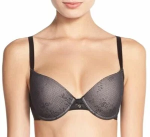 Skarlett Blue Women's Black/Pure 'Trellis' Underwire T-Shirt Bra, Size 36B - Picture 1 of 1