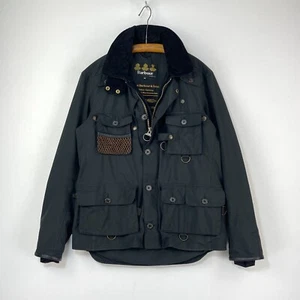Barbour Tokito Spey Fishing Jacket Mens Medium Black Utility Military Hunting - Picture 1 of 23