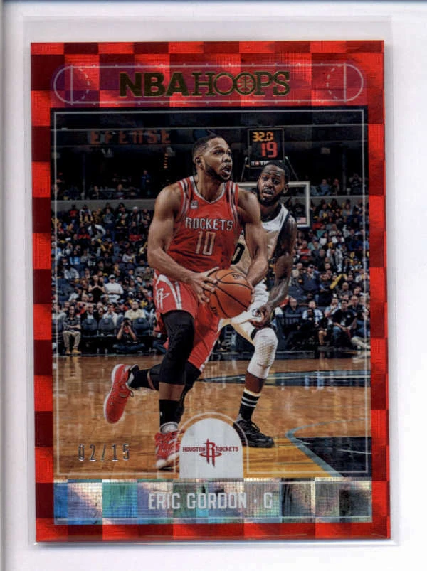 ERIC GORDON 2017/18 PANINI HOOPS #186 RED CHECKERBOARD #02/15 AJ3926 - Image 1 of 1