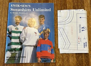 Kwik-Sew Unisex Sweatshirt Martensson Book+UNCUT 8 Sizes Sewing Master Patterns - Picture 1 of 8