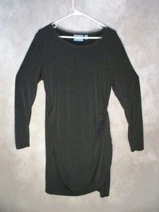SIMPLY VERA WANG Dress Womens Large Black Wrap Sheath Style Long Sleeve - Picture 1 of 11