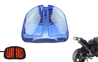 Luz trasera LED azul freno + señal de giro para Suzuki 2006-07 GSXR600/GSXR750 Foto 1 de 4