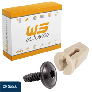 20x Spreizmutter Schraubentülle Clips + 20x TORX Schraube für AUDI SEAT VW - Bild 1 von 3
