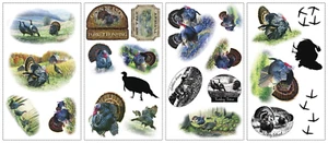 York decorative turkey wall stickers RMK1218SCS with 22 individual stickers - Picture 1 of 2