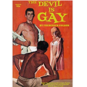 Devil is Gay Pulp Novel Cover - Poster/Print/Greeting Card - Picture 1 of 7