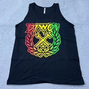 Camiseta sin mangas Dixxon de franela para hombre colorida con escudo de fiesta de EE. UU. gráfico sin mangas grande - Imagen 1 de 9