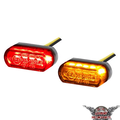 Motorrad LED 3in1 Blinker Rücklicht Bremslicht Verkleidung Verkleidungsblinker - Bild 1 von 4