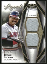 2022 Topps Tier One Legend Relics Dual Patch #T1LRRJ Reggie Jackson Jersey /25