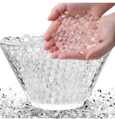 660 CLEAR EXPANDING WATER BEADS SOIL CRYSTAL BIO GEL BALL PARTY VASE FILLER - Image 1 of 4