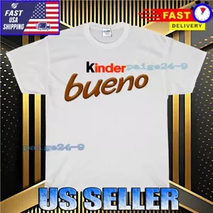 NUOVA T-SHIRT KINDER BUENO LOGO BARRETTE DI CIOCCOLATO DIVERTENTE USA MAGLIETTA UNISEX TAGLIA S-5XL - Foto 1 di 6