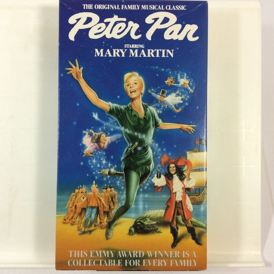 Peter Pan VHS 1990 Good Times Mary Martin Video Tape Foto 1 de 4