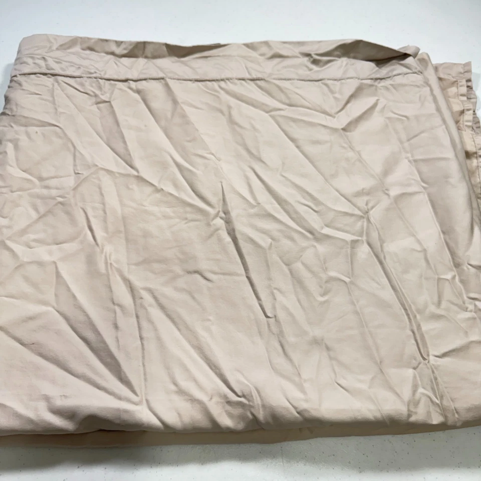 wamsutta king flat sheet solid brown pima cotton modern traditional - Image 1 of 4