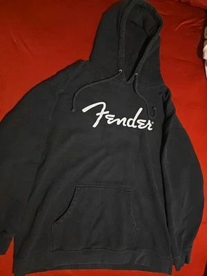 Genuine Fender Guitars Logo Hoodie/Sweatshirt, Black, XXL (2XL) - Image 1 of 4