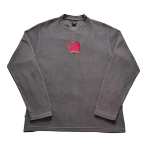 Felpa Y2K Rip Curl a costine taglia XL anni 00 skate vintage logo ricamato - Foto 1 di 14