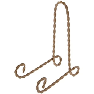 Bard's verdreht goldfarben Draht Staffelei Ständer, 6" Höhe x 2,75" Breite x 4,75" Tiefe - Bild 1 von 1