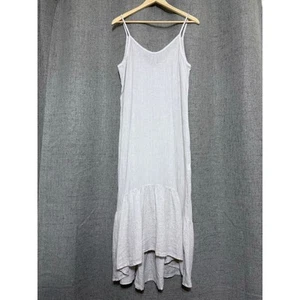 Terzo Millennio 100% Linen Dress Women Small Cream  Boho Summer Beach Style - Picture 1 of 9