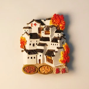 Imán de nevera Wuyuan pegatina de refrigerador decoración del hogar resina China recuerdo regalo - Imagen 1 de 4