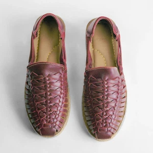 Mexican huarache sandals Huarache mexicano Mexican sandals Closed toe Metallic - Picture 1 of 19