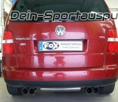 Fox Duplicado Escape Deportivo VW Touran 2x76 DTM Redondo Agudo - Imagen 1 de 4