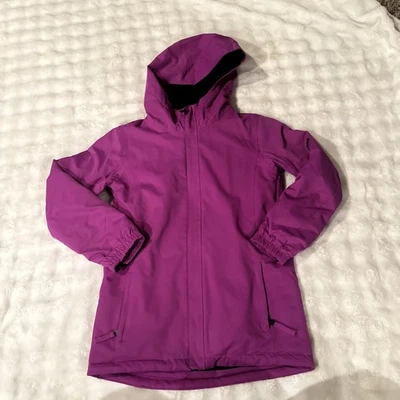 686 Girls Size Large Pink Snowboard Ski Coat Lily Jacket Snow Warm Hood L Purple - Image 1 of 4
