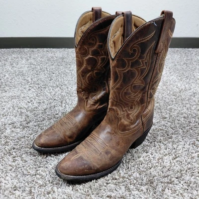 Botas vaqueras Laredo Maddie para mujer talla 8 M 8M cuero marrón vaquero Foto 1 de 4