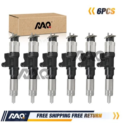 6 Pcs Fuel Injector Replace For Isuzu 6HK1 FSR FVR FTR FRR 7.8L - Imagem 1 de 4