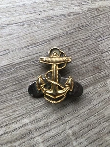 Vintage WW2 US Navy Wellen Silber Propeller und Gold Anker Pin LSGI - Bild 1 von 5