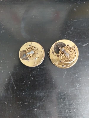 2 Mouvements COQ , de montres Gousset  , pour pièces ou restauration - Photo 1/4