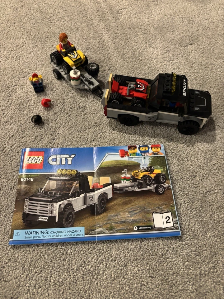 Lego City: ATV Race Team (60148) 100% completo, faltando instrução 1, sem caixa - Imagem 1 de 1