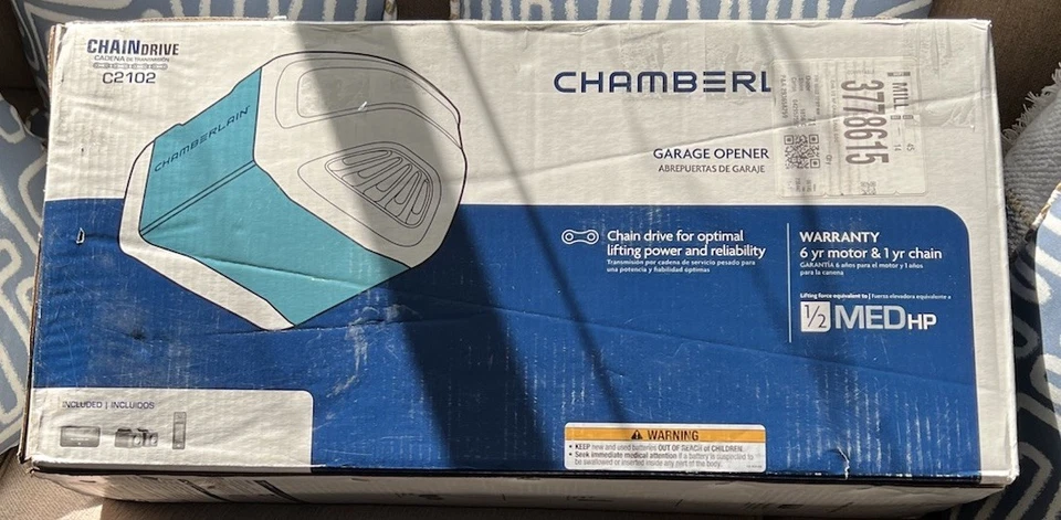 Chamberlain C2102 AC Chain Drive Garage Opener - Image 1 of 1