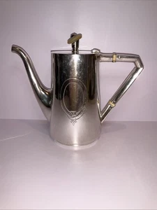 Antique Alexander Kach's factory, silver plated, Russian empire 1800’s Teapot! - Bild 1 von 15