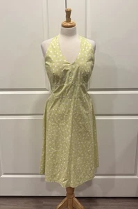 Y2K 90s Halter Dress Size 12 Retro Polka Dot Cottagecore Sundress VTG - Picture 1 of 11