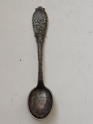 Cuchara de recuerdo noruega vintage plateada Norge Foto 1 de 4