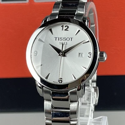 Orologio di lusso da donna TISSOT 1853 cinturino SS argento nuova batteria... - Immagine 1 di 4