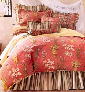 Jane Wilner Designs Queen BETTUNGSSET + 2 Shams Boca botanisch waverly Neiman Marcus - Bild 1 von 18