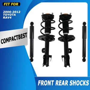 4PCS Front Struts & Rear Shocks Absorbers for 06-12 Toyota Rav4 2.4L 2.5L 172275 - Picture 1 of 9