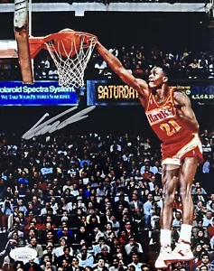 Dominique Wilkins Signed Autographed 8x10 Photo JSA Authentication 3 - Picture 1 of 2
