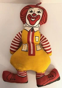 Vintage McDonalds RONALD McDONALD Kissen Plüsch Stoff 14 Zoll Puppe 70er 1980er - Bild 1 von 2