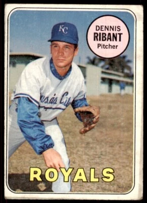 1969 Topps Dennis Ribant , Kansas City Royals #463 - Image 1 of 2