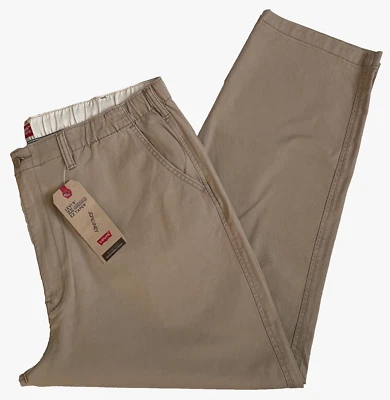 Levis XX Chino EZ Taper Mens Stretch Pants Size: XXL (2XL) Beige #10008 - Image 1 of 4