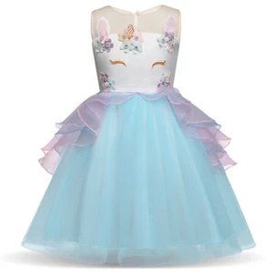 DH Girls Unicorn Princess Costume Pageant Party Holiday Dress - Picture 1 of 26