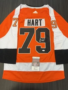 Maglietta Carter Hart firmata Philadelphia Flyers JSA COA - Foto 1 di 2