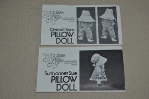 2 Annie's Attic sewing pattern - Sunbonnet Sue & Overall Sam pillow dolls - Picture 1 of 4