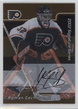 2001-02 ITG Be A Player Signature Series Gold Auto Roman Cechmanek #165 Auto