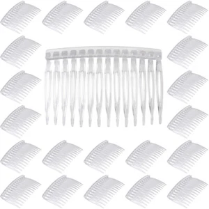 50 Pcs Transparent Hair Comb Hairpins for Women Side Combs French Miss - Picture 1 of 12
