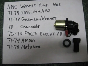 Dodge Plymouth AMC Javelin JEEP CJ XJ SJ New Anco Washer Pump 1971 /1996 - Picture 1 of 1