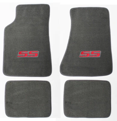 ¡NUEVO! Alfombrillas Chevy Monte Carlo 1982-2007 alfombra gris bordada logotipo SS rojo Foto 1 de 4