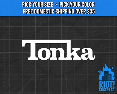 Calcomanía de camión Tonka para pegatina de coche para portátil Yeti ventana juguetes retro, fundido a presión Foto 1 de 4