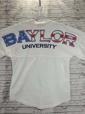 Camiseta Baylor University Spirit Unisex Talla XS Roja Blanca Azul Foto 1 de 4